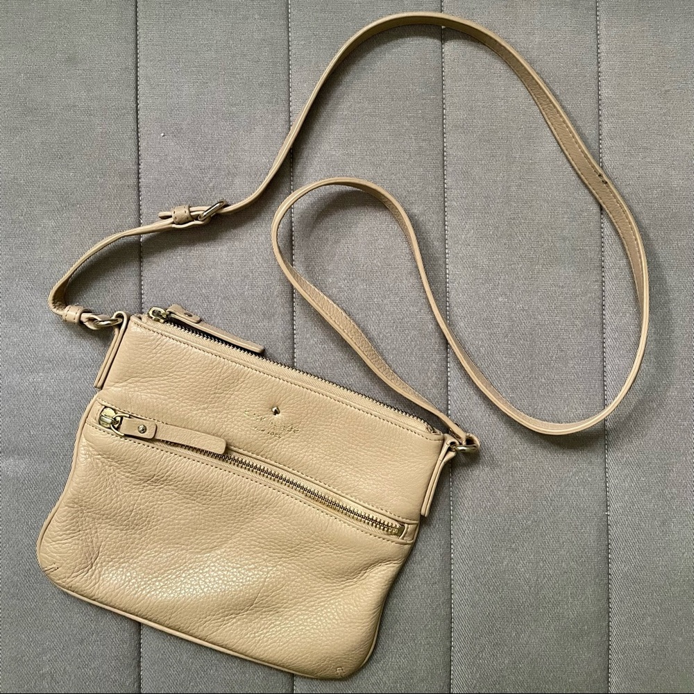 Kate Spade New York Cedar Street Tenley Tan Leather Crossbody Bag